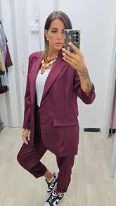 TAILLEUR OVERSIZE BORDEAUX
